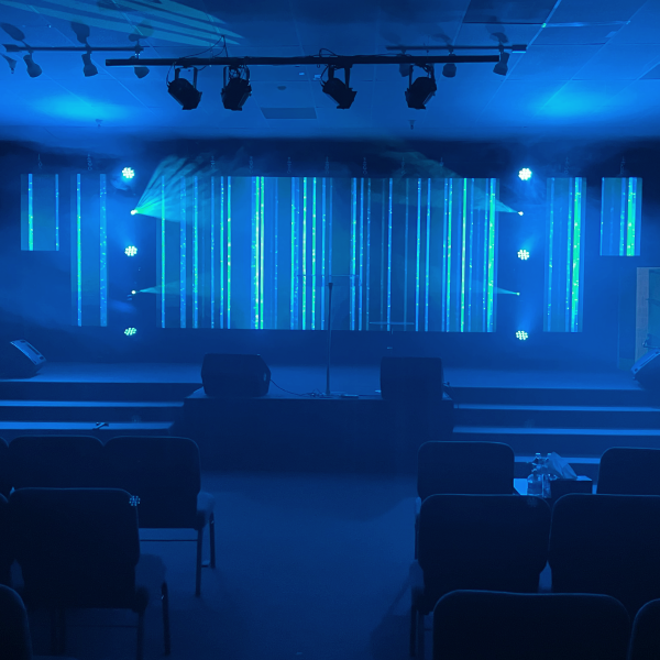 LED screen worship background