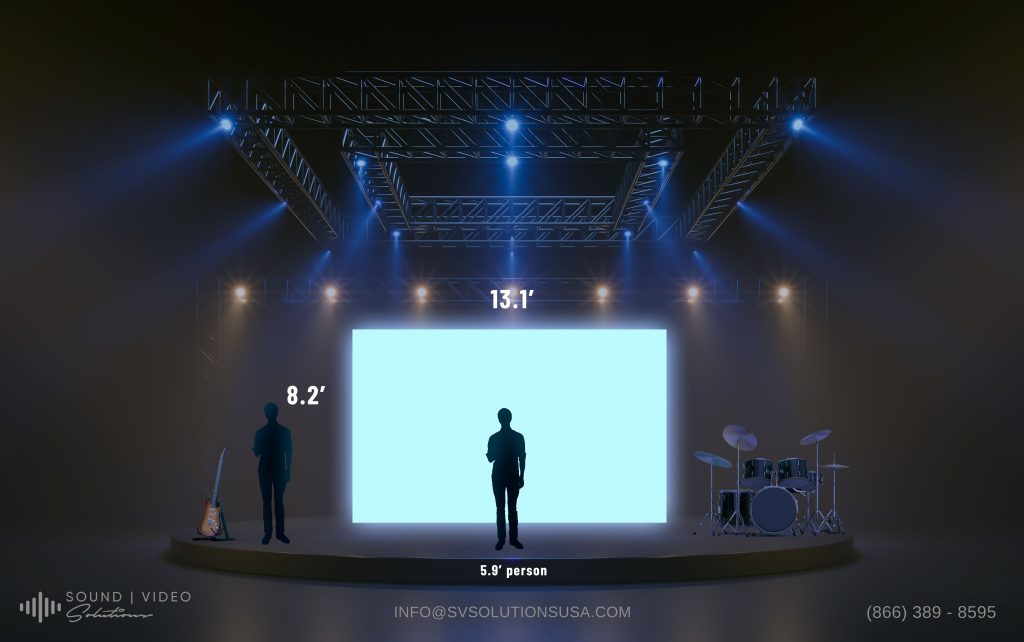 LED wall size 13.1 x 8.2