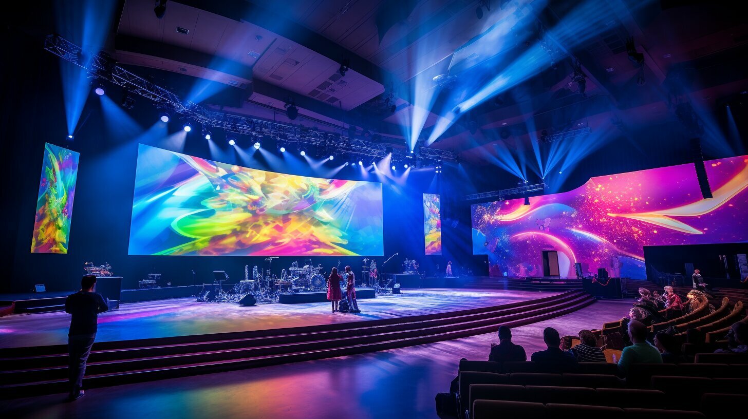 Led screen for church in Long Beach
