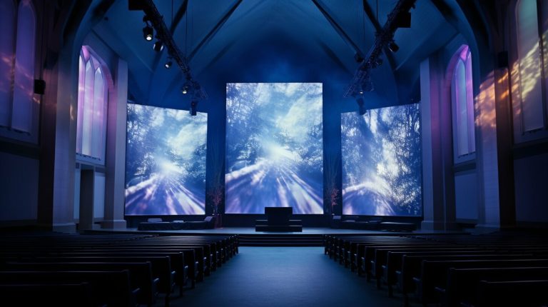 Led wall for church in Bakersfield