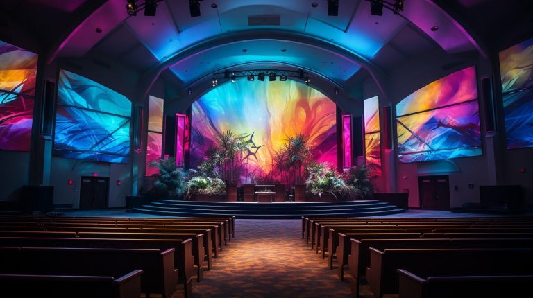 Led wall for church in Los Angeles