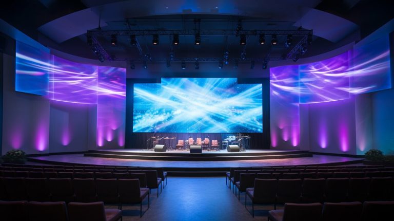 Led wall for church in Oakland