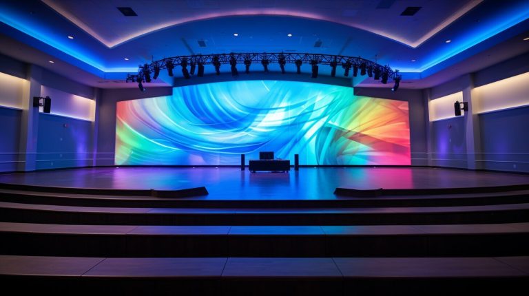 Led wall for church in San Diego