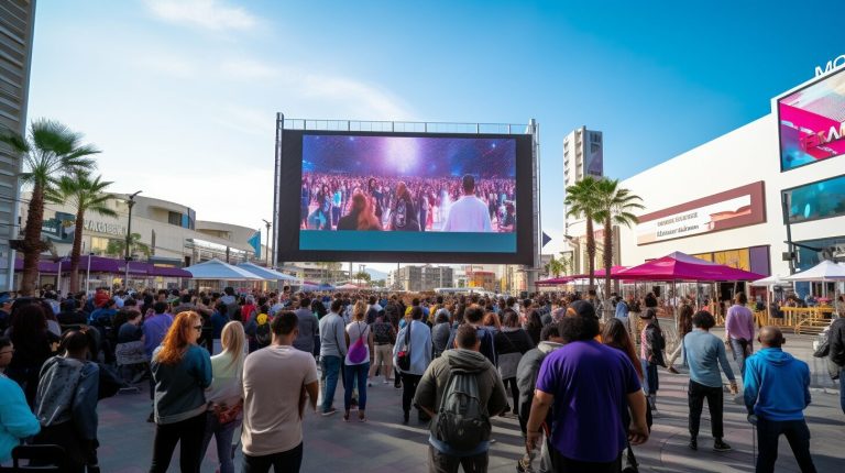 Outdoor led screen in Long Beach