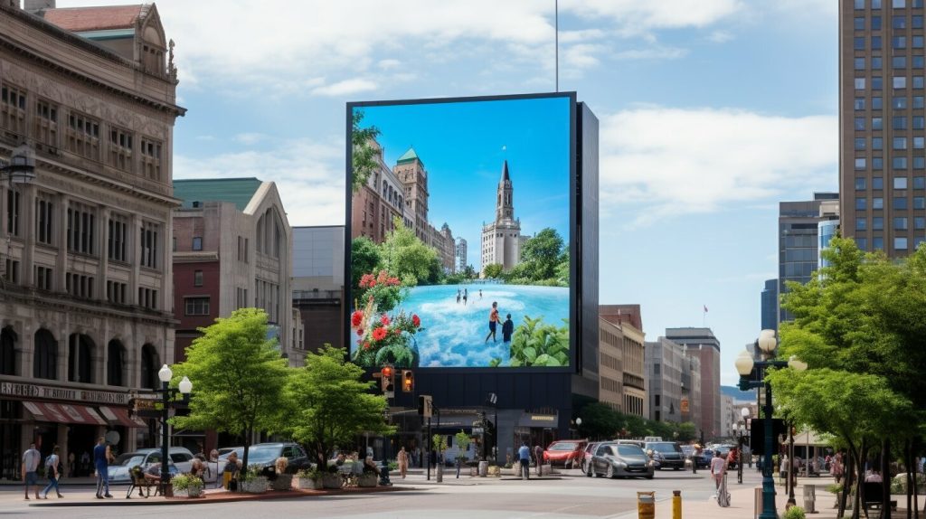 Big LED screen in Albany