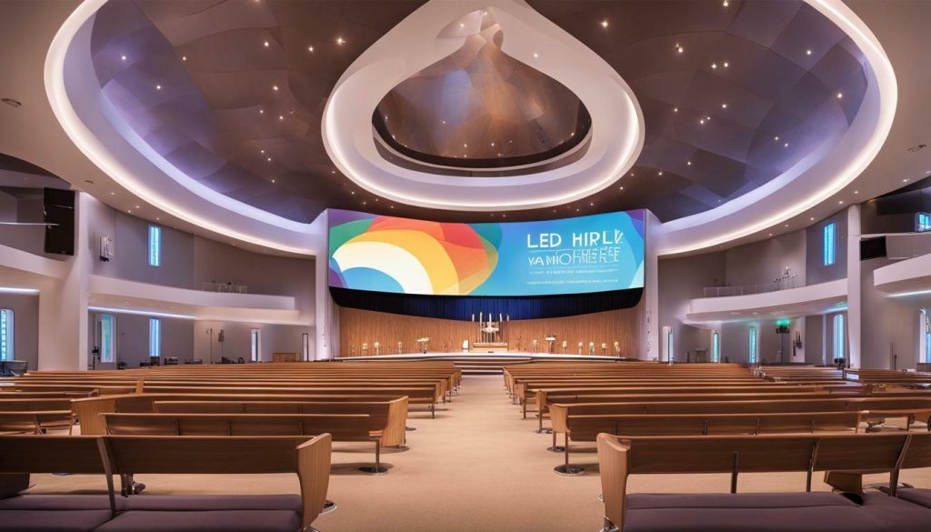 Curved LED Screen for Church