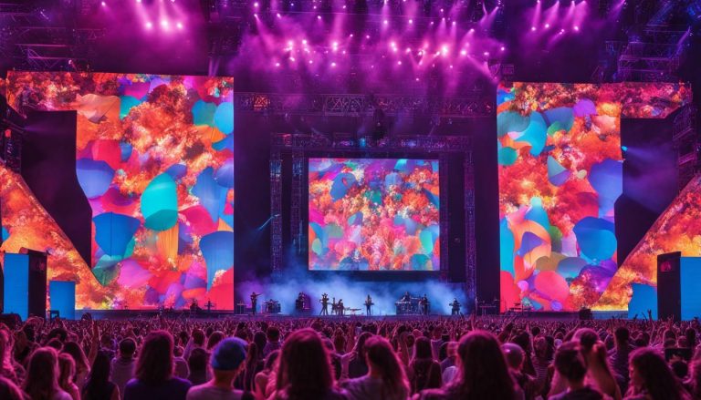 Customizable LED screen for a concert