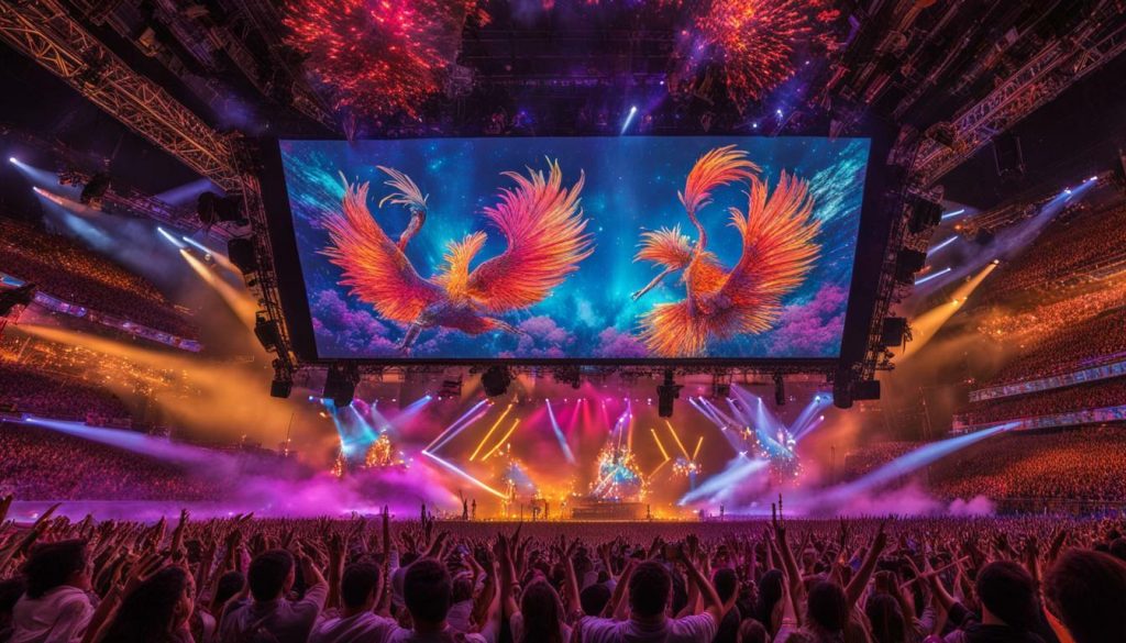 High-resolution concert LED display