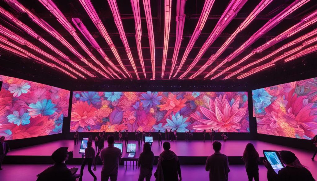 Interactive LED displays