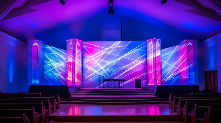 LED wall for church in Mount Vernon