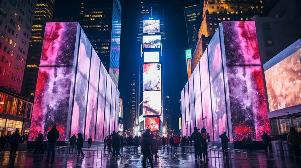 LED wall in New York City