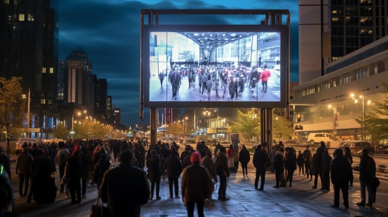 Outdoor LED screen in Yonkers