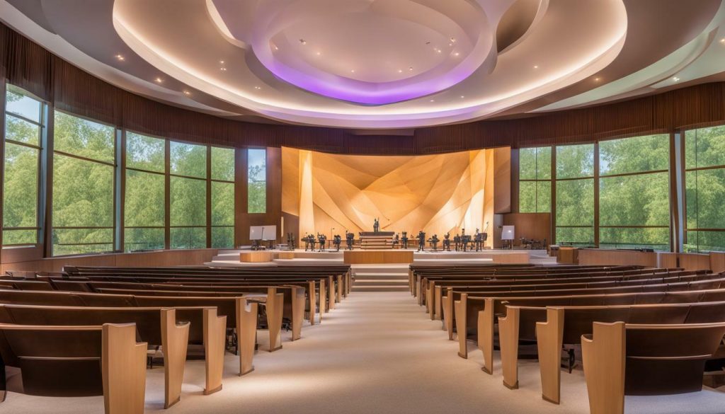 curved LED screens for worship