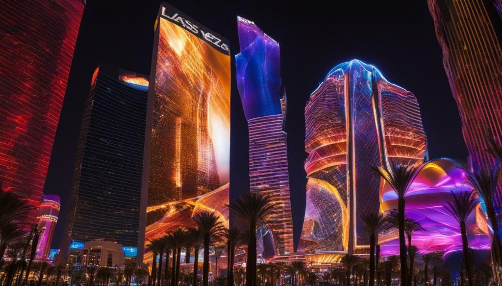 Big LED screen in Las Vegas