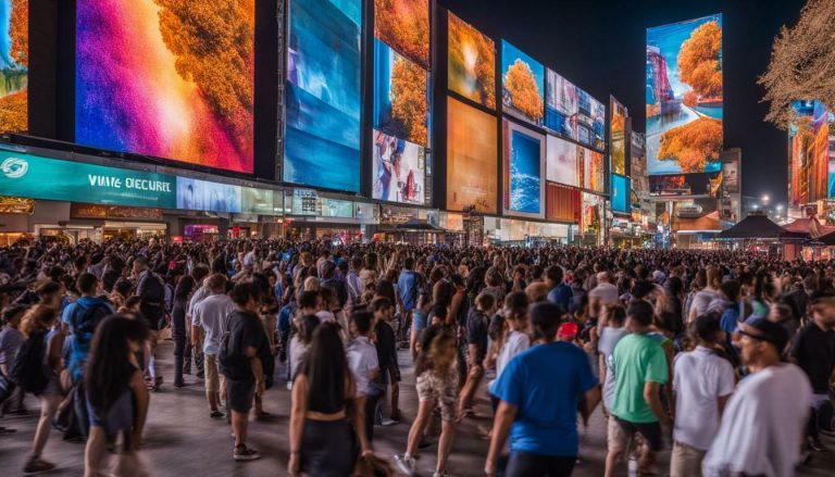 Big LED screen in West Valley City