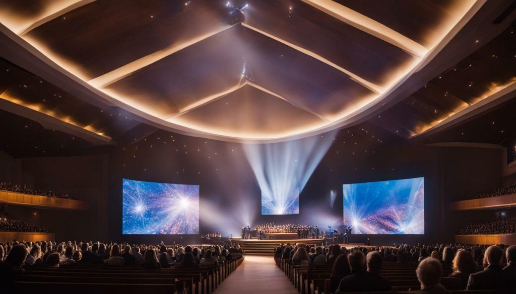 Flexible LED Screen for Church