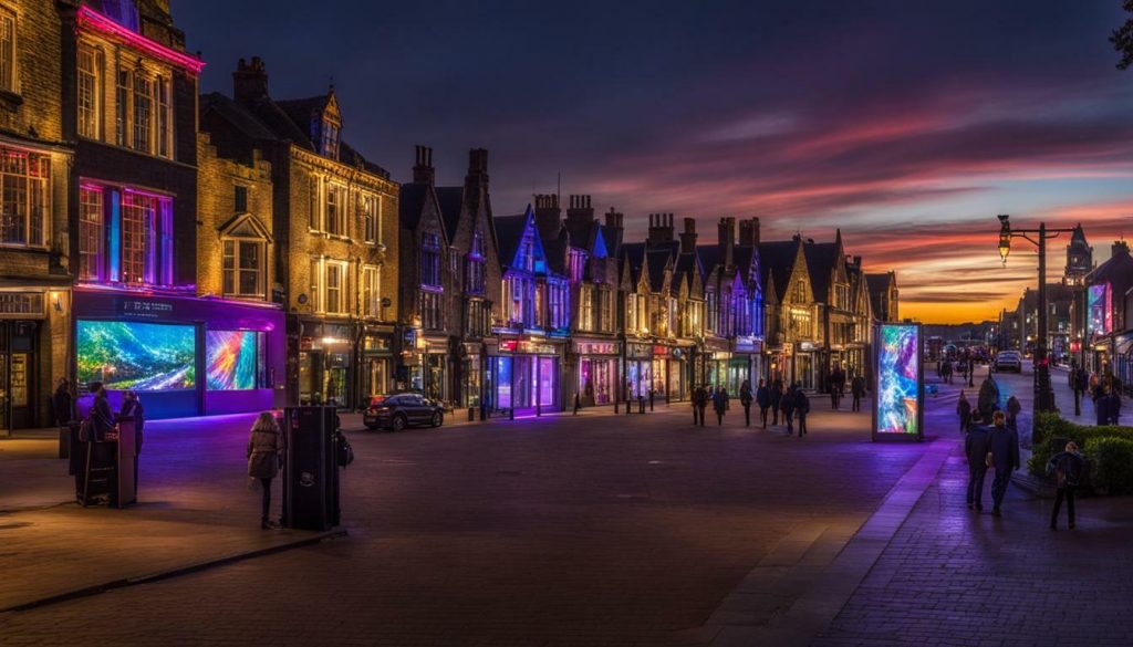 LED display in Ely