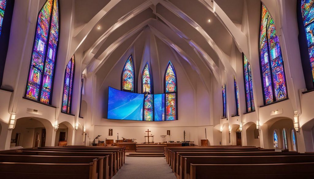 LED screen for church in Arlington