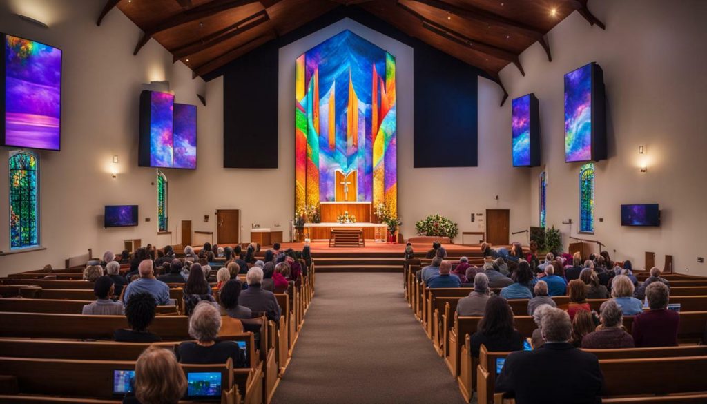 LED screen for church in Beaverton