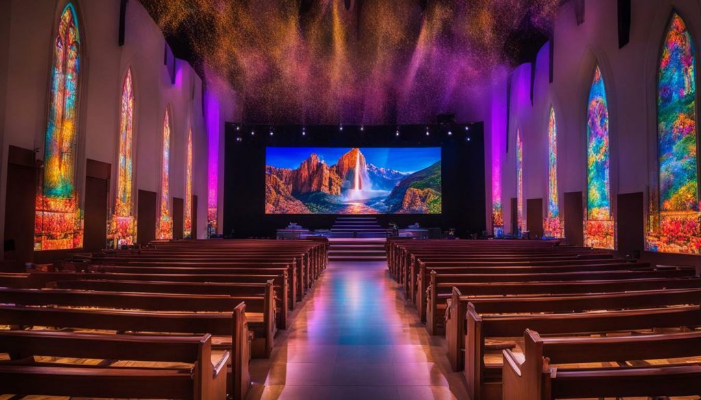 LED screen for church in Caliente