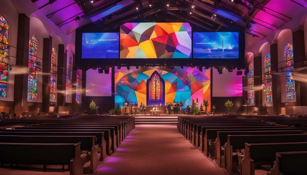 LED screen for church in Dallas