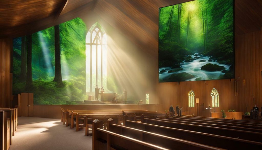 LED screen for church in Elko