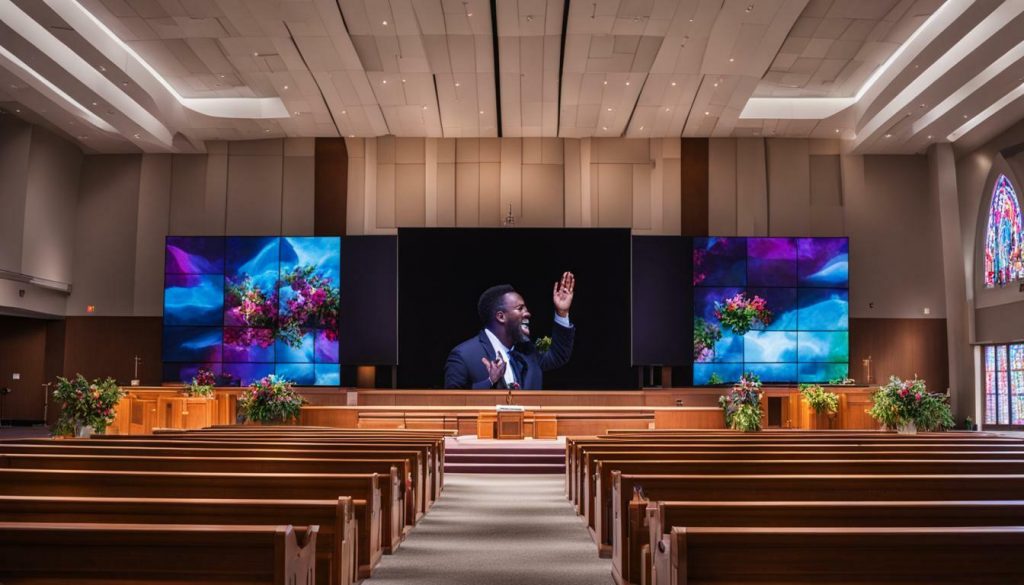 LED screen for church in Ely