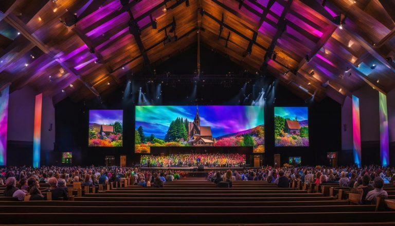 LED screen for church in Eugene