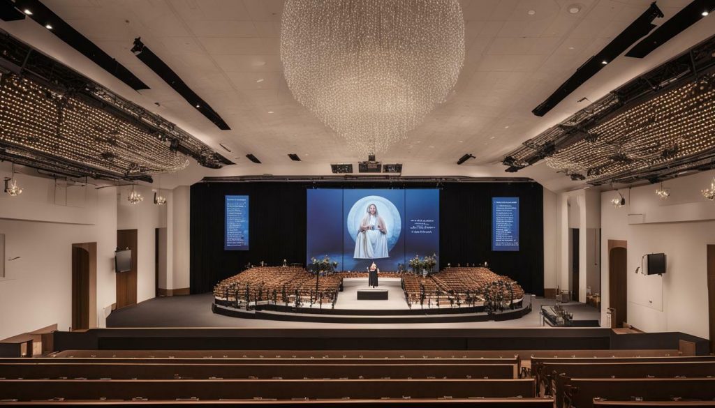 LED screen for church in Fort Worth