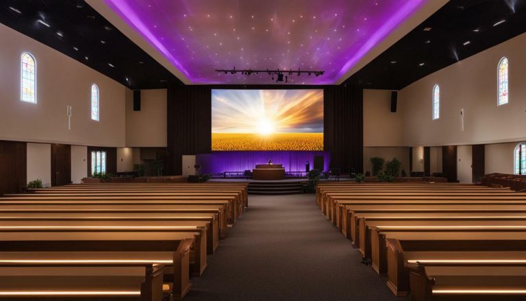 LED screen for church in Lovelock