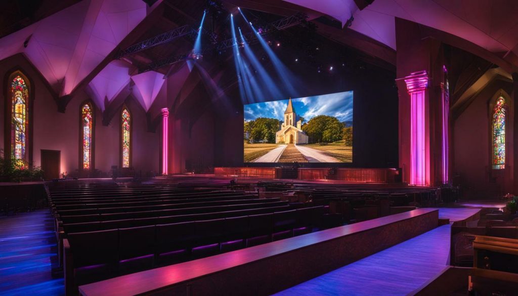 LED screen for church in Salem