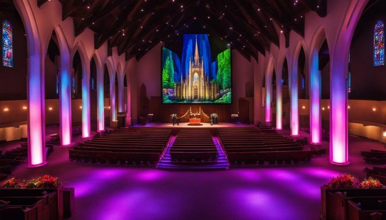 LED screen for church in Salt Lake City