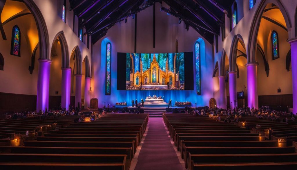 LED screen for church in Sandy