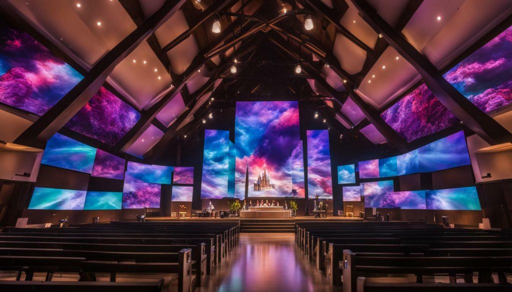 LED screen for church in West Jordan