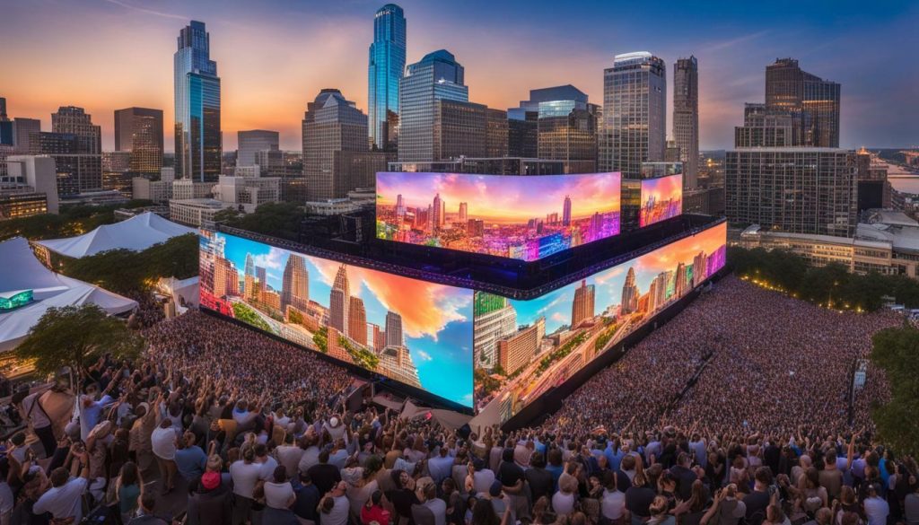 LED screen in Austin