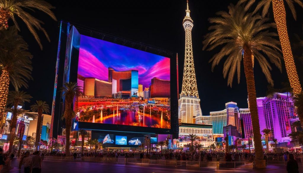 LED screen in Las Vegas