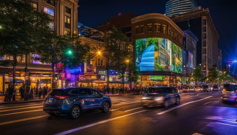 LED screen in Portland