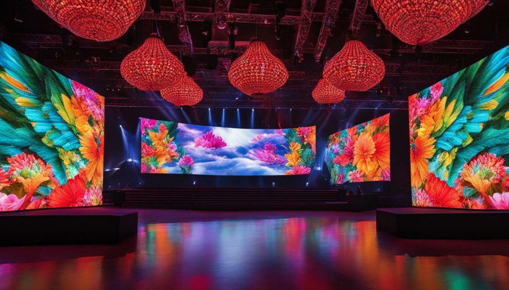 LED screen panels in Caliente