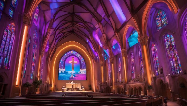 LED wall for church in Austin