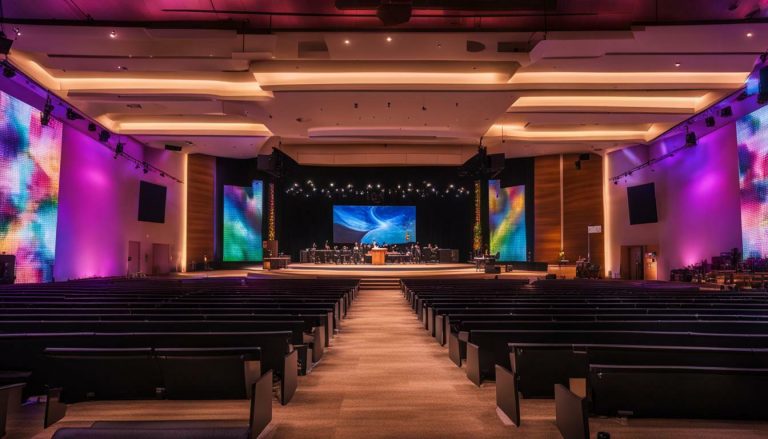 LED wall for church in Bend