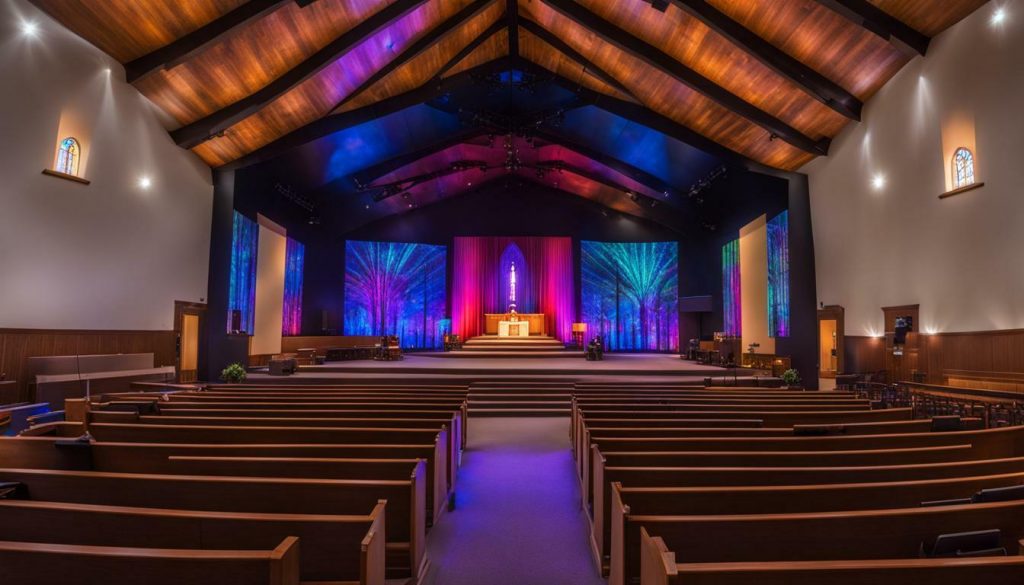 LED wall for church in Boulder City