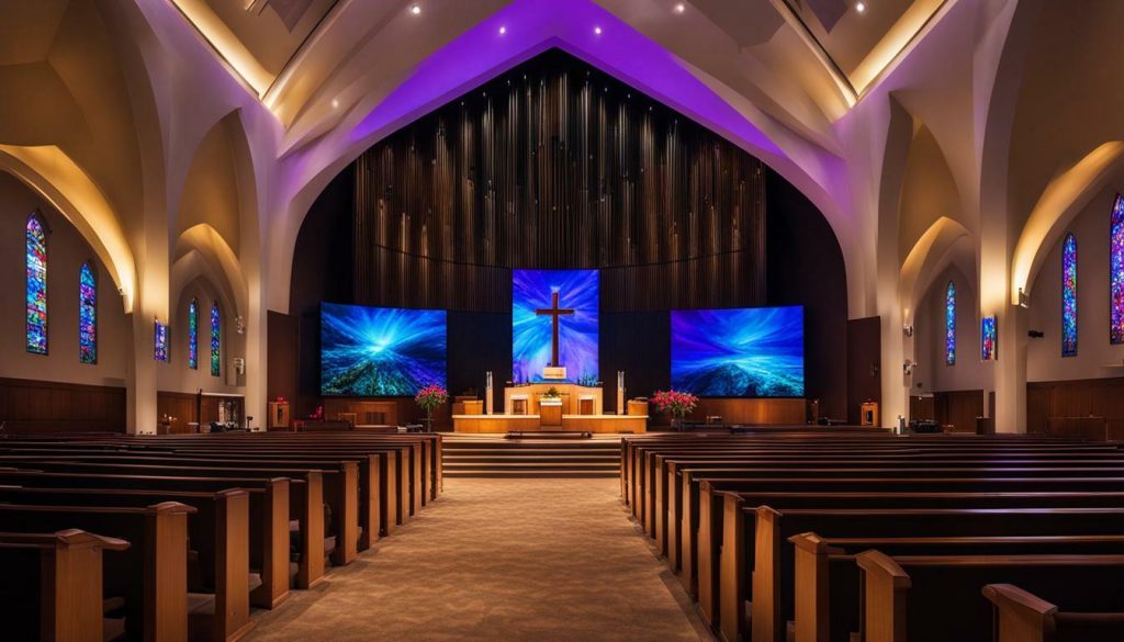 LED wall for church in Carson City