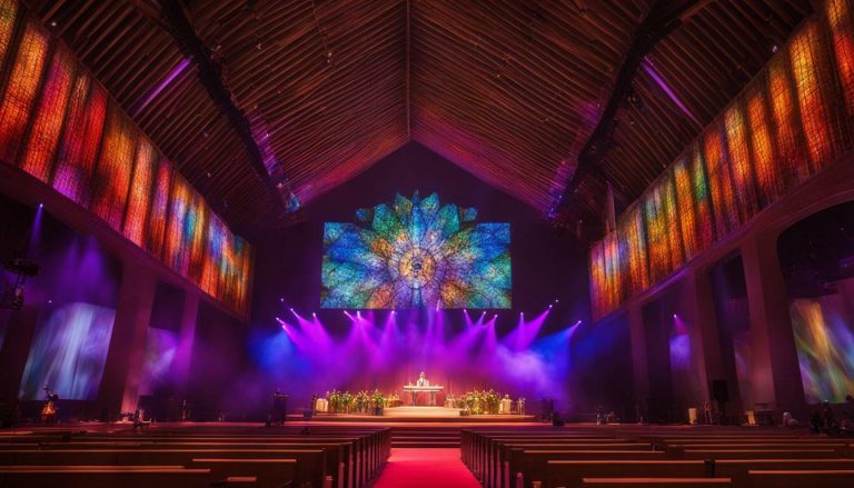 LED wall for church in Eugene