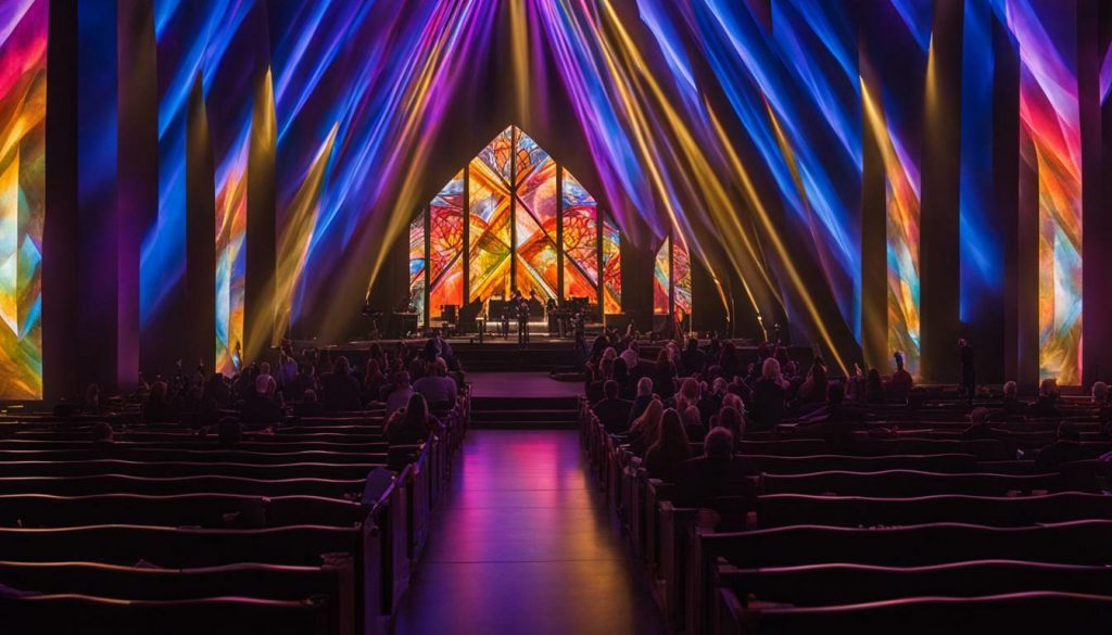 LED wall for church in Fallon