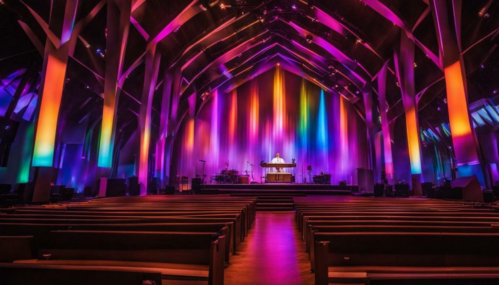 LED wall for church in Jenks