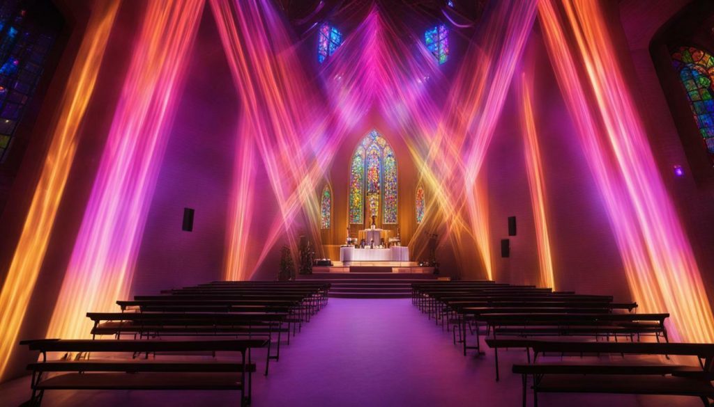 LED wall for church in Logan