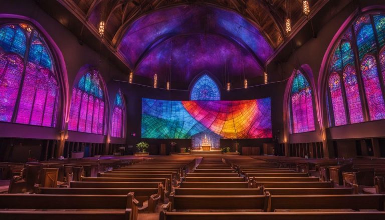 LED wall for church in Lovelock