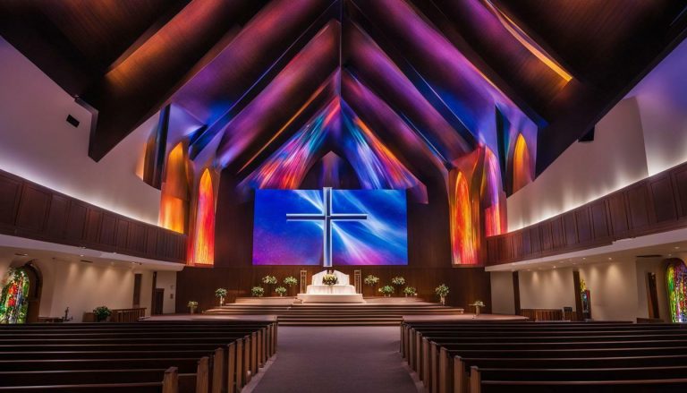 LED wall for church in Murray