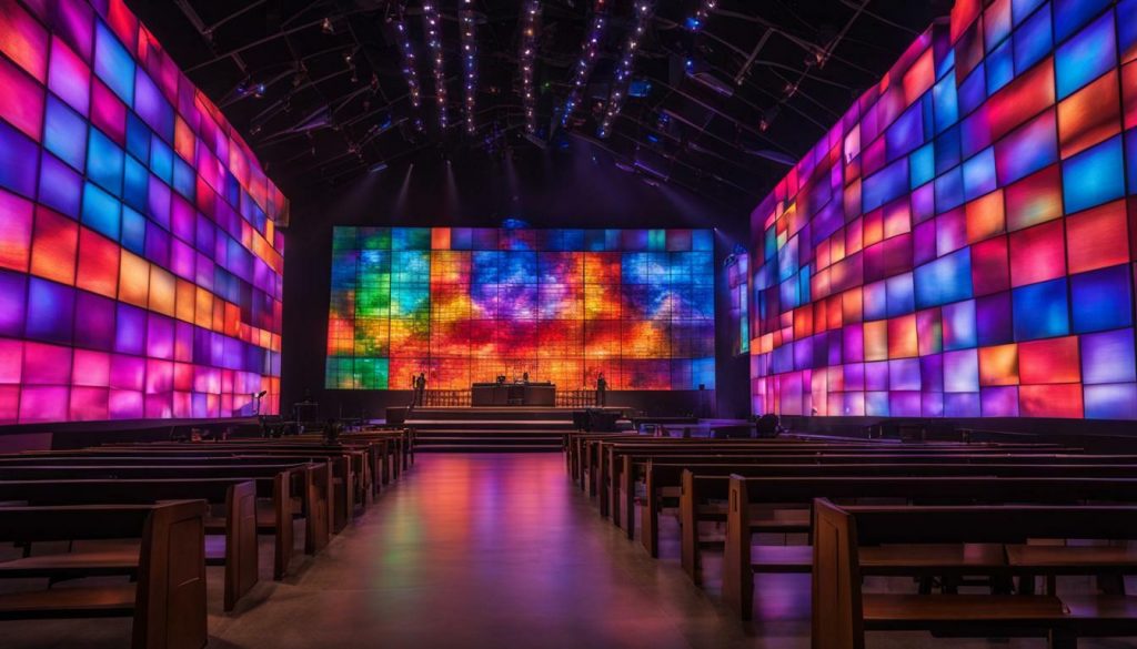 LED wall for church in Ogden