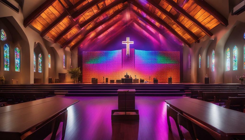 LED wall for church in Ponca City